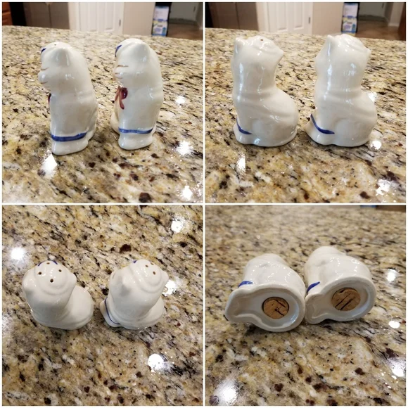 🍁Host Pick🍁VTG 50's Shawnee Puss N Boots Cat Cookie Jar Pitcher Salt & Pepper - Picture 15 of 16